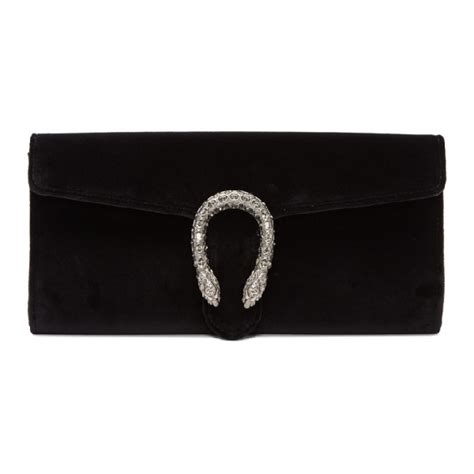 gucci dionysus black velvet clutch|More.